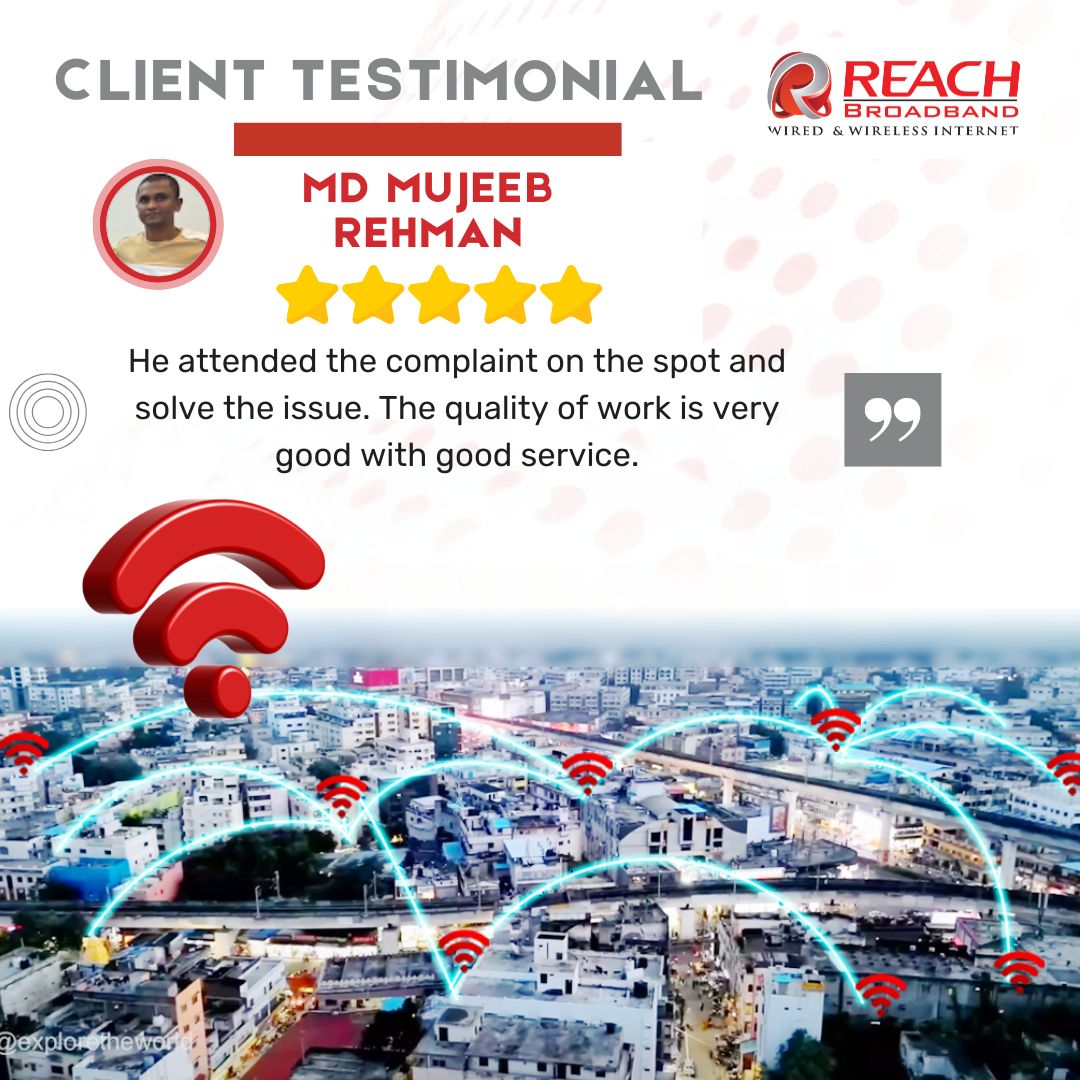 Reach_Broadband's tweet photo. #HappyCustomers #HappyClients #ClientsFeedback #SatisfiedCustomers #HappyClientsFeedback #HappyCustomersFeedback #SatisfiedClients #Happy_Clients #ClientTestimonials #CustomerFeedback #HighSpeedInternet #UnlimitedData #InternetPlans #GetConnected #InternetExperience https://t.co/JdaGHPG2mW