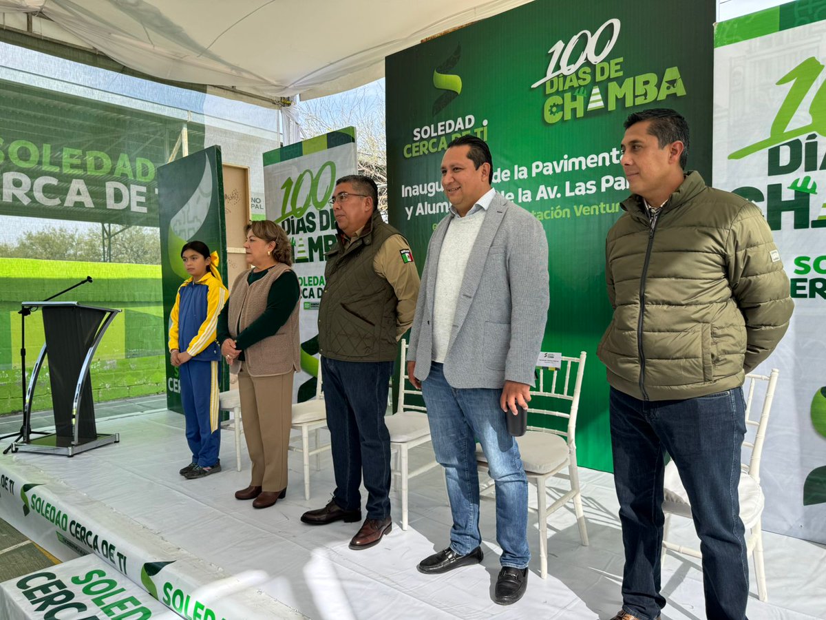 lfernandogamez's tweet photo. En Soledad sí cumplimos. Vecinos de Estación Ventura ya disfrutan de una vialidad renovada en Av. Palmas. ¡Seguimos trabajando por ti! #100DíasDeChamba
@MunicipioSGS
@jmnavarromx
#Distrito09 ✨️💚✊🏼 https://t.co/Pst7VUrAc4