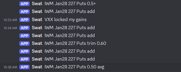 SwatOptions's tweet photo. $IWM P227 loading all morning from 10:30am into 0.50 average on big size... now above 1.50.... nice 3x... trim and trail https://t.co/dMK7U3JkPd