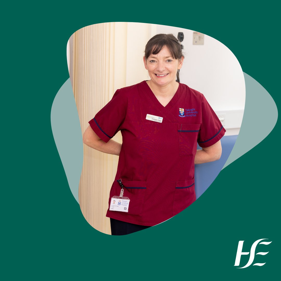 PeopleofHSE's tweet photo. Elizabeth O’Neill is a Clinical Nurse Specialist (CNS) in the Community Integrated Care Leg Ulcers and Vascular Disease Clinic in @TUH_Tallaght. She runs a CNS-led venous leg clinic in an offsite facility, with links to the local community and the hospital. #PeopleOfHSE https://t.co/DoDO0QGDeD
