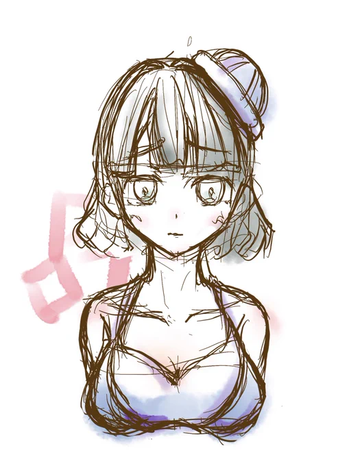 3DCGの操作難しすぎて「なんなん!?」ってなってます。 落書き手軽でたのしい……