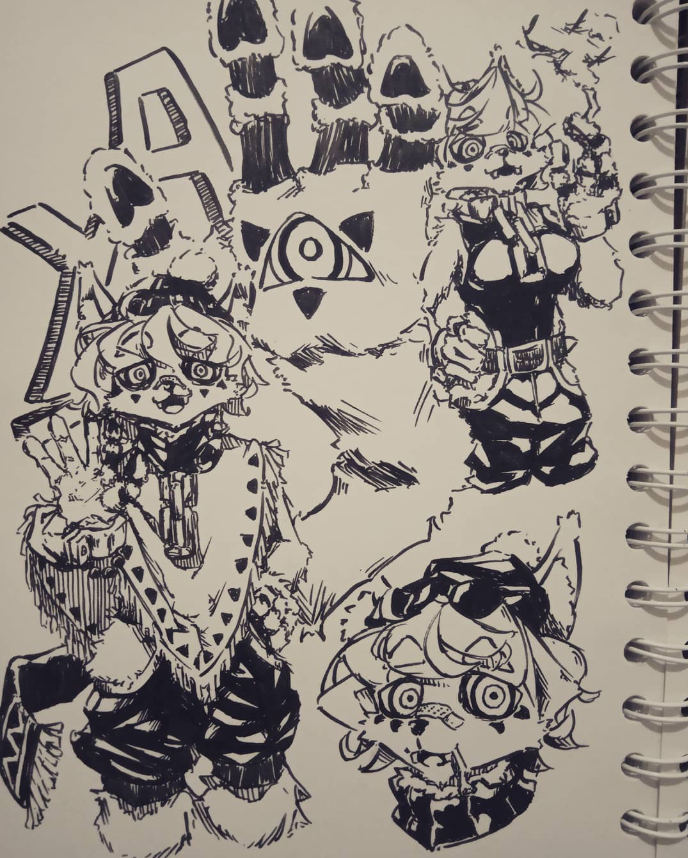 UndeadKITT's tweet photo. Everytime I feel a little too comfortable with my current art skill I look back to this specific era of my art account from 4 YEARS AGO because how the FUCK did I lose this much aura https://t.co/rA6t4r5VZA