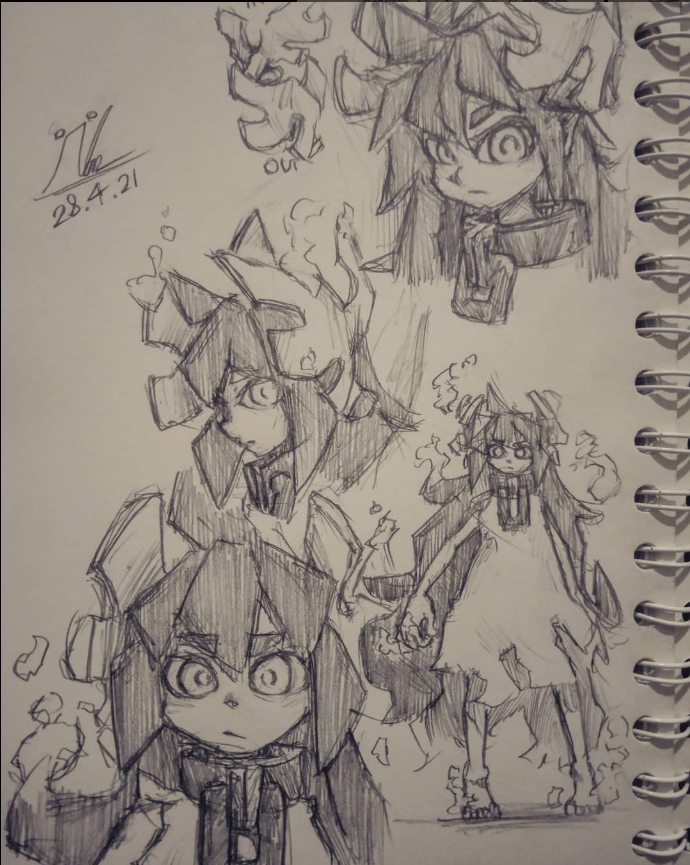 UndeadKITT's tweet photo. Everytime I feel a little too comfortable with my current art skill I look back to this specific era of my art account from 4 YEARS AGO because how the FUCK did I lose this much aura https://t.co/rA6t4r5VZA