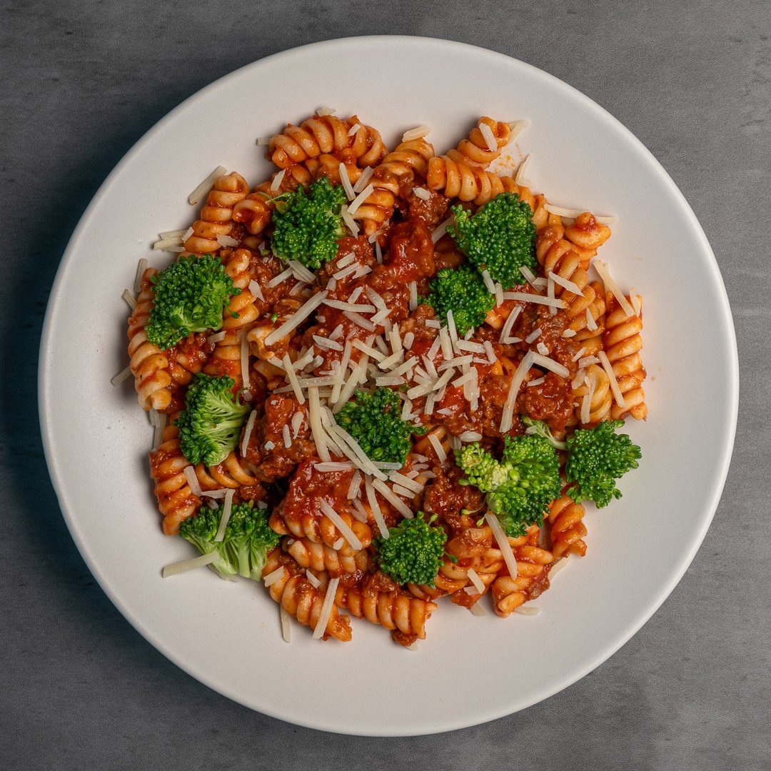 Our pasta with meat sauce is the perfect comfort meal to warm you up during this extremely cold weather!