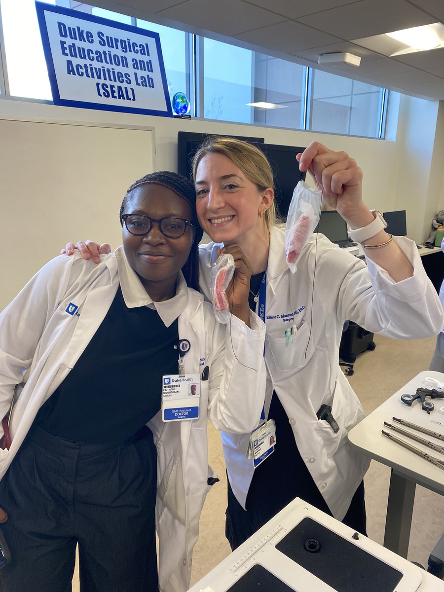 DukeSEAL (@seal_duke) on Twitter photo Absolutely living for this “ah ha!” moment from our intern lap appy lab. Nothing beats seeing the light bulb turn on! 💡 Love your energy <a href="/ElinorMannon/">Elinor Mannon, MD, PhD</a> <a href="/south_paw04/">Faithful Ogundiran</a> <a href="/suziehillmd/">suziehillmd</a> !!
<a href="/DukeSurgRes/">Duke General Surgery Residency</a> @DukeHernia #surgicaleducation #MedEd <a href="/DukeMIS/">Duke Minimally Invasive Surgery</a> Absolutely living for this “ah ha!” moment from our intern lap appy lab. Nothing beats seeing the light bulb turn on! 💡 Love your energy <a href="/ElinorMannon/">Elinor Mannon, MD, PhD</a> <a href="/south_paw04/">Faithful Ogundiran</a> <a href="/suziehillmd/">suziehillmd</a> !!
<a href="/DukeSurgRes/">Duke General Surgery Residency</a> @DukeHernia #surgicaleducation #MedEd <a href="/DukeMIS/">Duke Minimally Invasive Surgery</a>