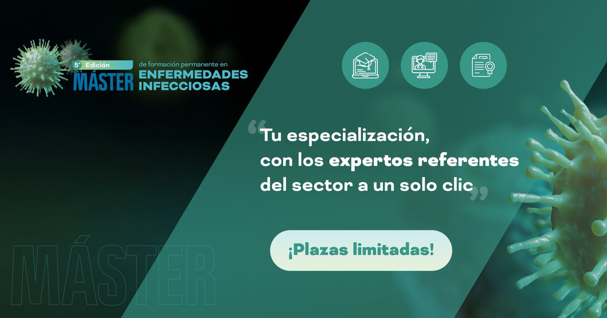 ¿Por qué elegir nuestro Máster en Enfermedades Infecciosas?
- Aprende con los mejores especialistas de España
- Formación flexible
-Casos clínicos reales y experiencias directas
- 60 créditos de excelencia académica
Inscripciones hasta el 9 de febrero➡️bit.ly/3ZeDrLG