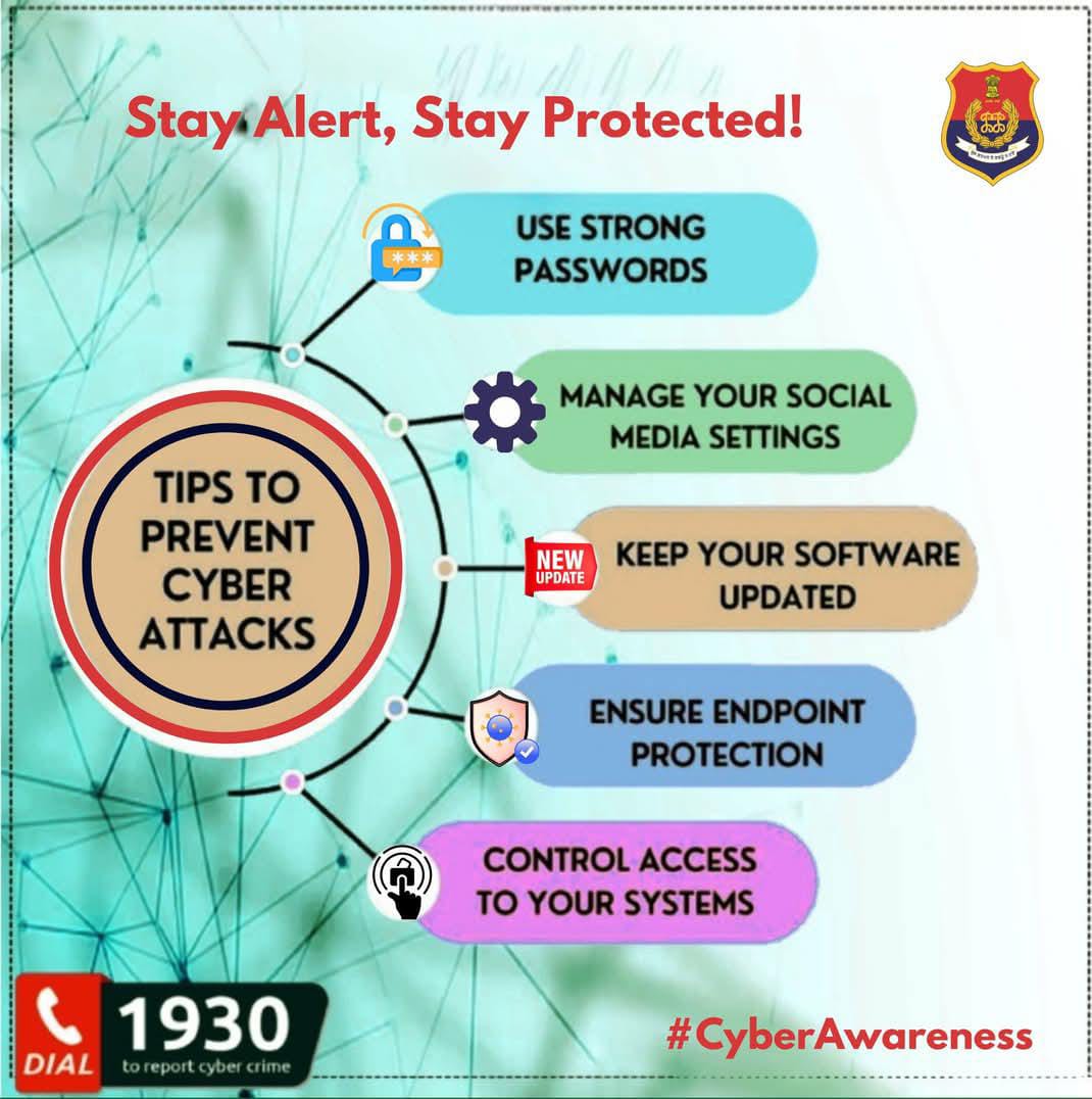 FatehgarhsahibP's tweet image. Think before you click—stay a step ahead of CyberCrime! Protect your data, secure your future. 🚨🖥️ 

#StayCyberSafe 
#OnlineSafety
#CyberAwareness