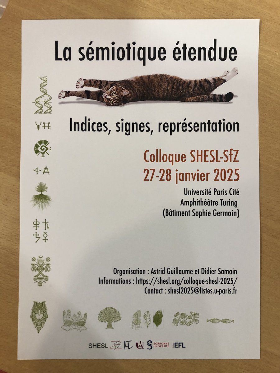 Semiotics continues to extend! It was an insightful experience to be a part of La Sémiotique Étendue conference of the SHESL and <a href="/SfZoosemiotique/">Société française de Zoosémiotique 🪶🐾🪶🐾</a> <a href="/univ_paris_cite/">Université Paris Cité</a>