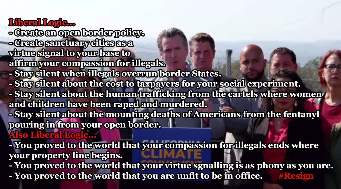 PeriklesGREAT's tweet image. 🔥Liberal Lack of Compassion over ILLEGALS ! 🔥
💥Stay silent:   when human trafficking of women &amp;amp; children results in murders, rapes &amp;amp; slavery; when border states overrun; when 100K per year die of drug overdoses; when illegals murder, rape &amp;amp; steal; when the cost hurts…