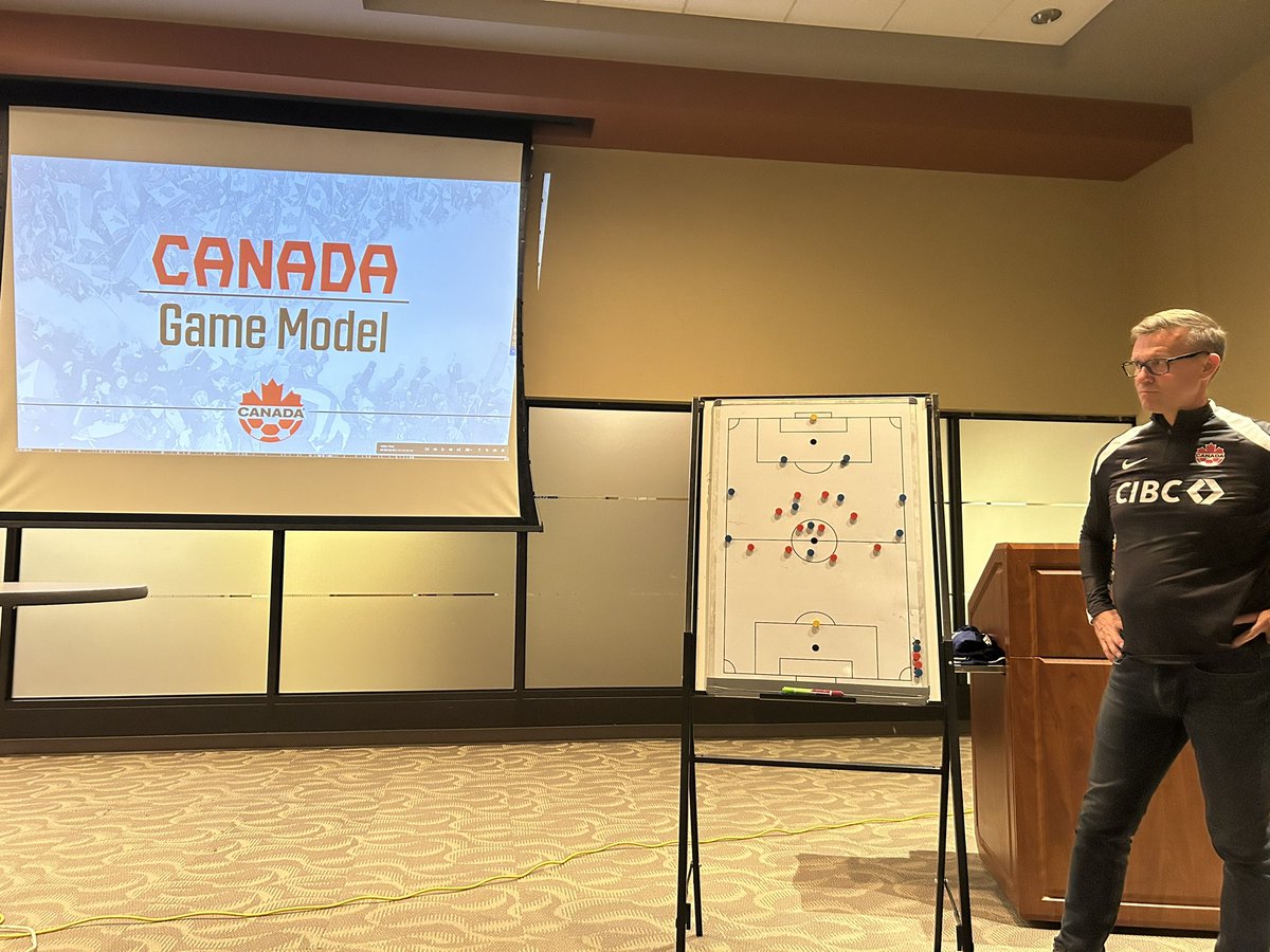 Fantastic session last night with <a href="/jessemarsch/">Jesse Marsch</a> and <a href="/maurobiello/">Mauro Biello</a> from <a href="/CanadaSoccerEN/">Canada Soccer</a>.

The 120 or so that were in attendance got better last night and I can’t wait to see the application of concepts on the grass.

Kudos to @AlbertaSoccer for hosting a great event!