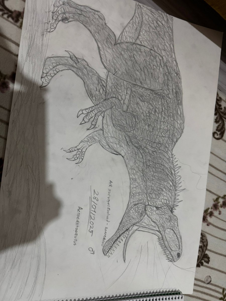 AlperenBaguc's tweet photo. Acrocantosaurus drawing ark Survival asanceded-evolved 🦖🦖 #arkplay #arkart https://t.co/SbxuPMBtJa