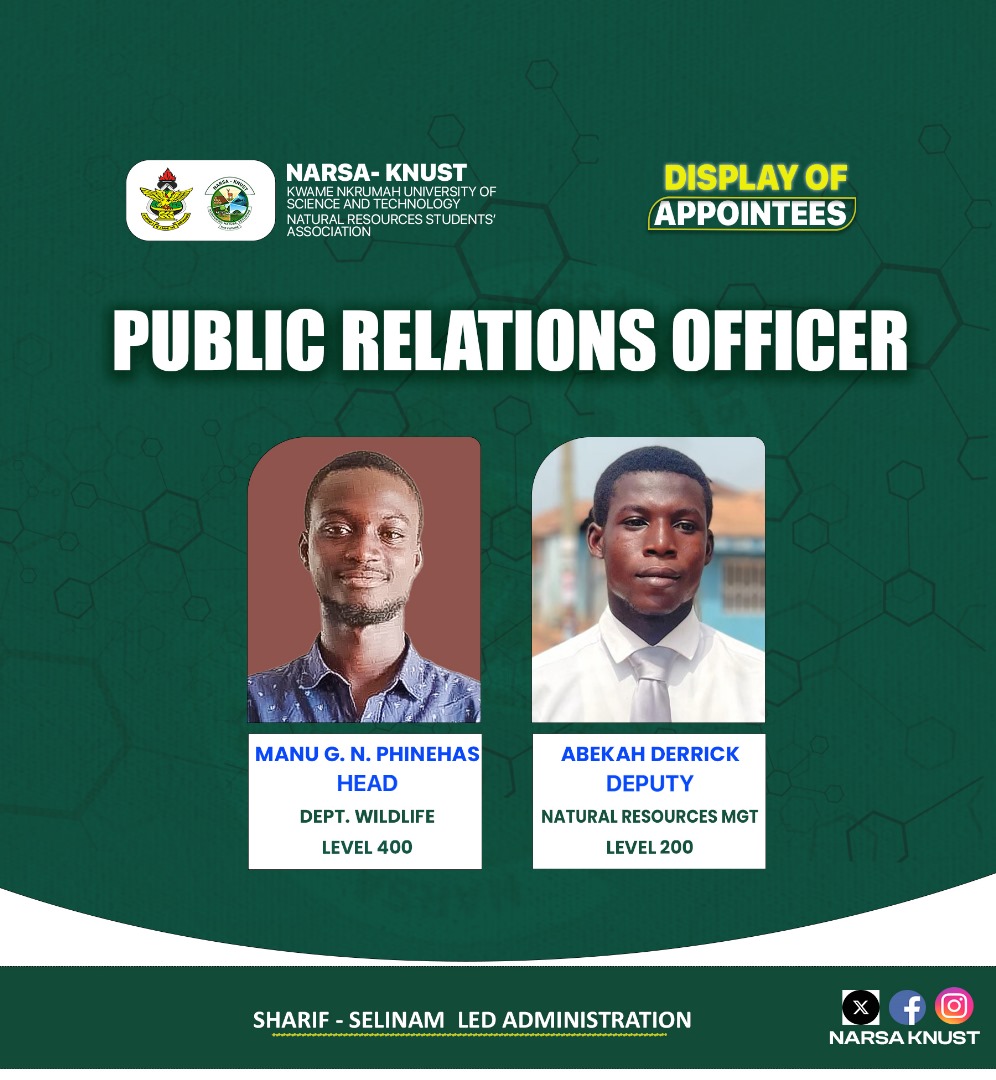 NarsaKnust's tweet photo. UNVEILING OF APPOINTEES

Congratulations to our appointed public Relations officers. Let's work together to make this year amazing.
Serve well 👌

Sharif - Selinam Led Administration https://t.co/NCzZrbPcP9