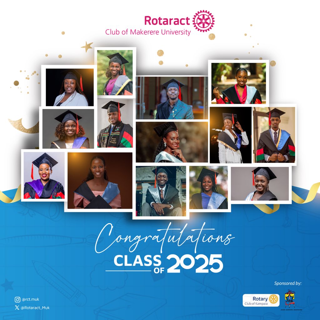 Rotaract_MUK's tweet photo. As a family we love to celebrate and appreciate one another for one’s achievements🤗.
Congratulations 🎊to our very own members upon their success after having worked hard and been persistent. May you all continue to accomplish more.😊
#PRTeamMuk
#togreaterachivements https://t.co/MGtxkYfckm