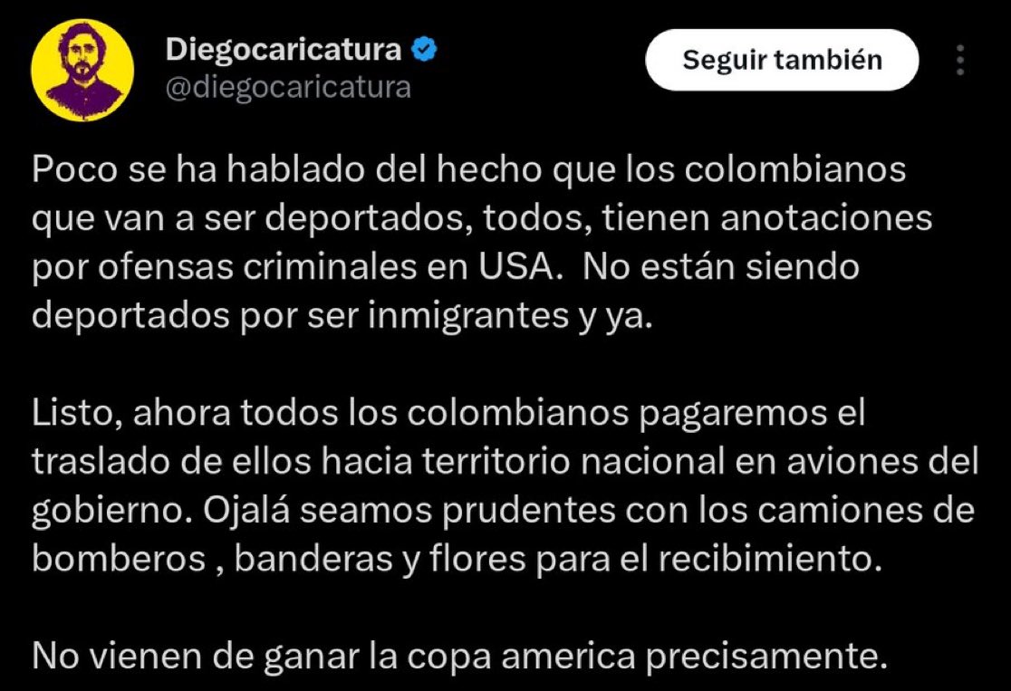 Juliana Beltrán 🍉🪐 (@julibmoya) on Twitter photo Se le salió el AUV que tiene en sus entrañas a <a href="/diegocaricatura/">Diegocaricatura</a>. Ninguno tenía antecentes, si fueron deportados por ser inmigrantes y ya. Se le salió el AUV que tiene en sus entrañas a <a href="/diegocaricatura/">Diegocaricatura</a>. Ninguno tenía antecentes, si fueron deportados por ser inmigrantes y ya.