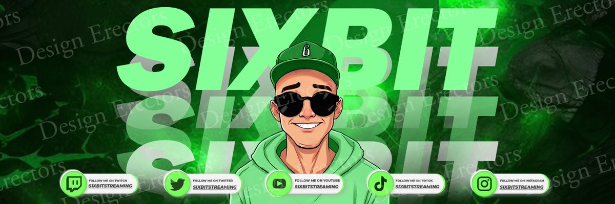 Designed a logo and banner for my beloved client 🥰 <a href="/SixBitStreaming/">SixBit</a>