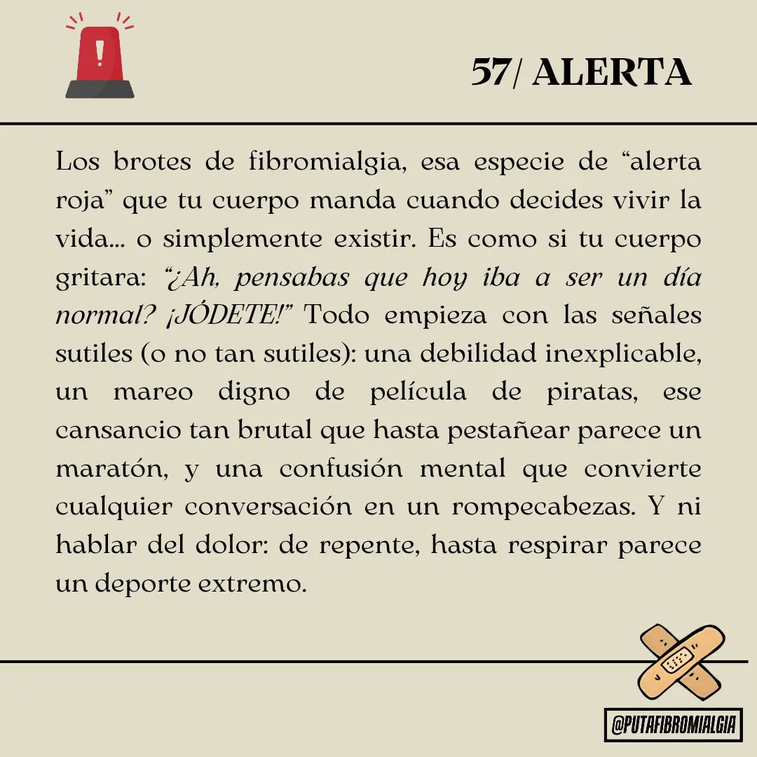 putafibro's tweet photo. 57/ ALERTA

#fibromialgia #dolor #dolorcronico #fatiga #sfc #sindromedefatigacronica #fatigacronica #ansiedad #depresion #saludmental https://t.co/E3qcqOKBln