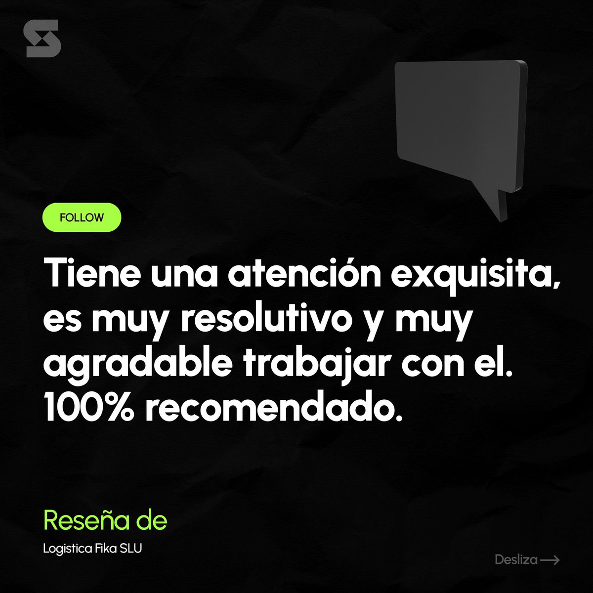 samu_webart's tweet photo. ✨ ¡Otro cliente feliz! Comentario de parte de Logística Fika SLU 🚀

💬 Esto es lo que nos inspira: ayudar a nuestros clientes a llevar su marca al siguiente nivel con una web única y profesional.

👉¿Quieres una web como esta? https://t.co/WDOYRN3LhG https://t.co/YhEARy6Stg