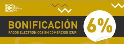 BancoCentralCub's tweet photo. 📍 Informa Banco Central de Cuba sobre modificación de la aplicación de bonificación a los pagos en línea
👇
https://t.co/zAsJ0E9kOD https://t.co/GbMpwmG4Wh