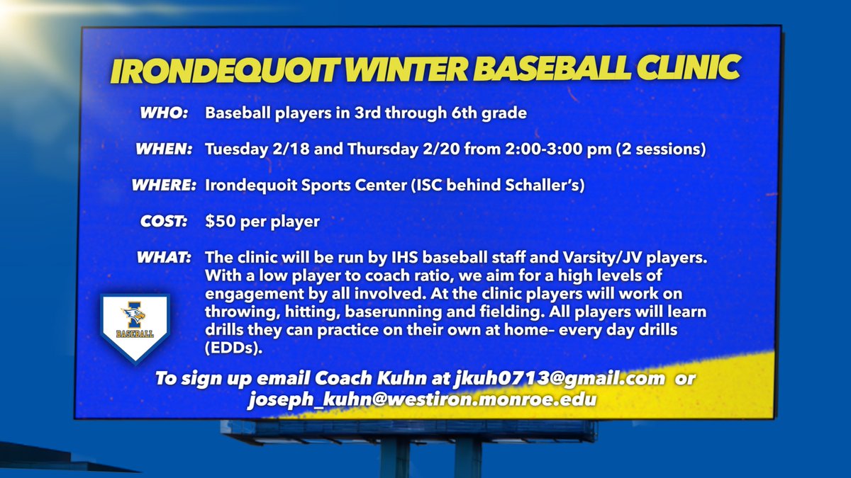 Irondequoit Baseball tweet media