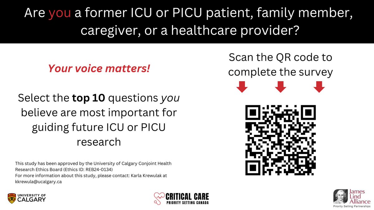 OSSU Tweets (@ossutweets) on Twitter photo The <a href="/LindAlliance/">James Lind Alliance</a> Critical Care Medicine Priority Setting Partnership is inviting participants to select the top 10 most important questions in critical care medicine from the perspectives of patients/families (caregivers, relatives, friends). <a href="/srinmurthy99/">Srinivas Murthy, MD, MHSc</a> #ICU #PICU The <a href="/LindAlliance/">James Lind Alliance</a> Critical Care Medicine Priority Setting Partnership is inviting participants to select the top 10 most important questions in critical care medicine from the perspectives of patients/families (caregivers, relatives, friends). <a href="/srinmurthy99/">Srinivas Murthy, MD, MHSc</a> #ICU #PICU