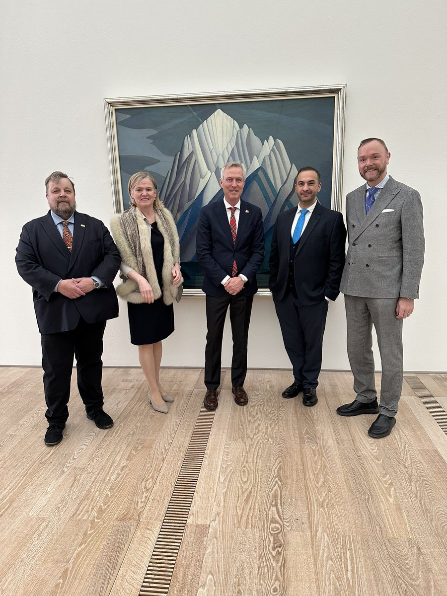 Don’t miss the  Northern lights exhibition that opened at Foundation Beyler this weekend, including amazing landscapes from late 19th and early 20th century artists from the North! Ambassador Nesser participated with his Nordic &amp; Canadian colleagues in the launch. #Beyler