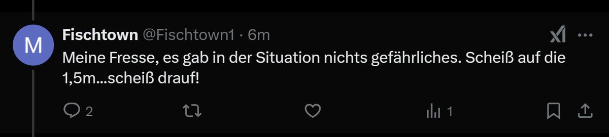 PatrickKayser's tweet photo. @Fischtown1 @Schieber1094 @unsichtChris Ah, also ist es Vorsatz, und damit lag eine Gefährdung vor. Taubenschach... https://t.co/ukfKzvaZHM