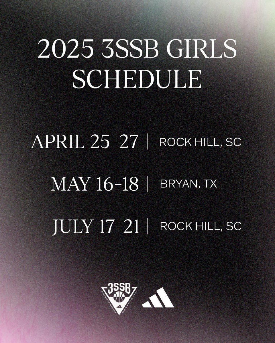 3Stripes Select Basketball Girls Circuit (@3ssbgcircuit) on Twitter photo WE’RE BACK /// 🏀
Who’s ready to witness the return of the most epic girls’ basketball circuit ⁉️
#3SSBGirls | <a href="/adidasHoops/">adidas Basketball</a> WE’RE BACK /// 🏀
Who’s ready to witness the return of the most epic girls’ basketball circuit ⁉️
#3SSBGirls | <a href="/adidasHoops/">adidas Basketball</a>