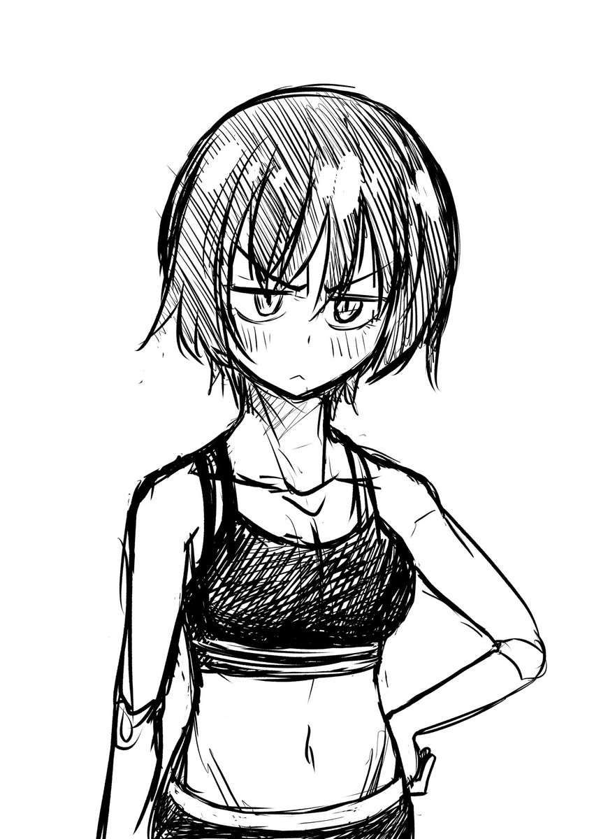 「マチュ練習落書き。 ジト目させると殺気が強過ぎてマチュっぽくなくなっちゃう…」|ヒップホッピーのイラスト