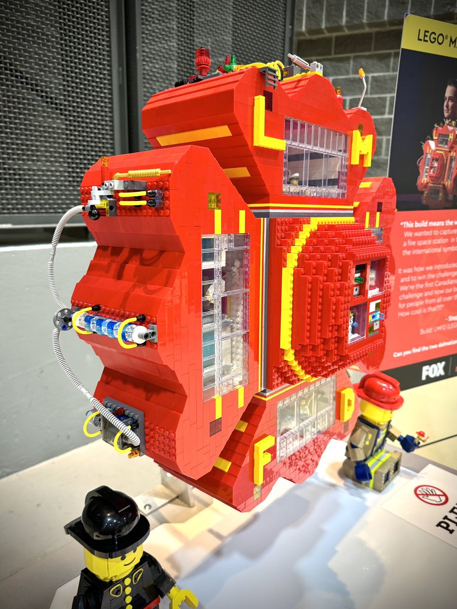 LEGO Masters Fire Department built by Crash &amp; Yoyo, on display in Calgary at Brick Roundup in October 2024.

#NeedMoBricks #LEGO #FireDepartment
#BrickRoundup2024 #BrickRoundup #LEGOMasters #LEGOSpace #AFOLCommunity #AFOL