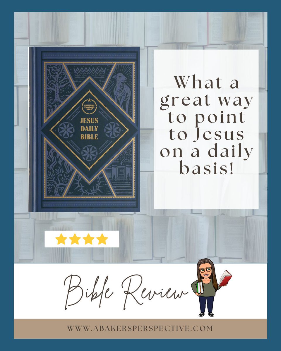 A Bakers Perspective (@bakersperspect) on Twitter photo I'm hosting a giveaway on the blog today for this Jesus Daily Bible!
buff.ly/40Pcpws
#JesusDailyBibleMIN #MomentumInfluencerNetwork @christianstandardbible <a href="/bhpub/">B&H Publishing</a> #jesusdailybible #dailybible #bibleinayear #christianstandardbible #csb #csbible #holmanbible #bhpub I'm hosting a giveaway on the blog today for this Jesus Daily Bible!
buff.ly/40Pcpws
#JesusDailyBibleMIN #MomentumInfluencerNetwork @christianstandardbible <a href="/bhpub/">B&H Publishing</a> #jesusdailybible #dailybible #bibleinayear #christianstandardbible #csb #csbible #holmanbible #bhpub