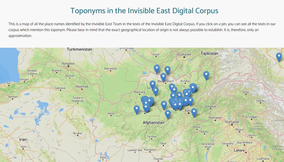 invisible_east's tweet image. Did you know you can explore our #digitalcorpus through a #map?   We've plotted all the place names identified by our team in the #texts and #documents of our corpus.  Take a look  and let us know what you think of it! bit.ly/IEDCtoponyms #medievaltwitter #digitalhumanities