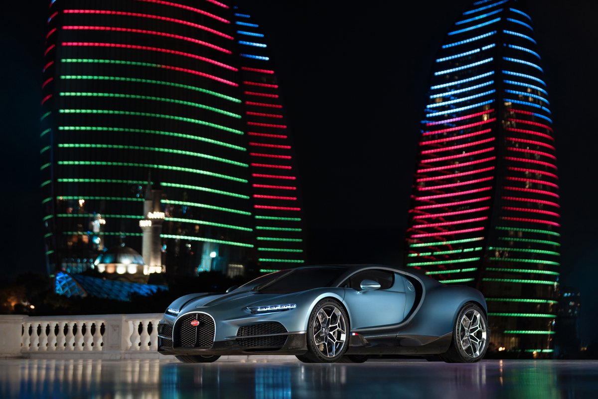 Bugatti's tweet photo. The opening of BUGATTI Baku in Azerbaijan – a city that bridges Europe and Asia – was celebrated with the TOURBILLON, a symbol of a century of heritage and sophistication.

#BUGATTI #BUGATTITourbillon   #TOURBILLON
–
https://t.co/mCEE0gi604 https://t.co/F4LE0vZ1U9