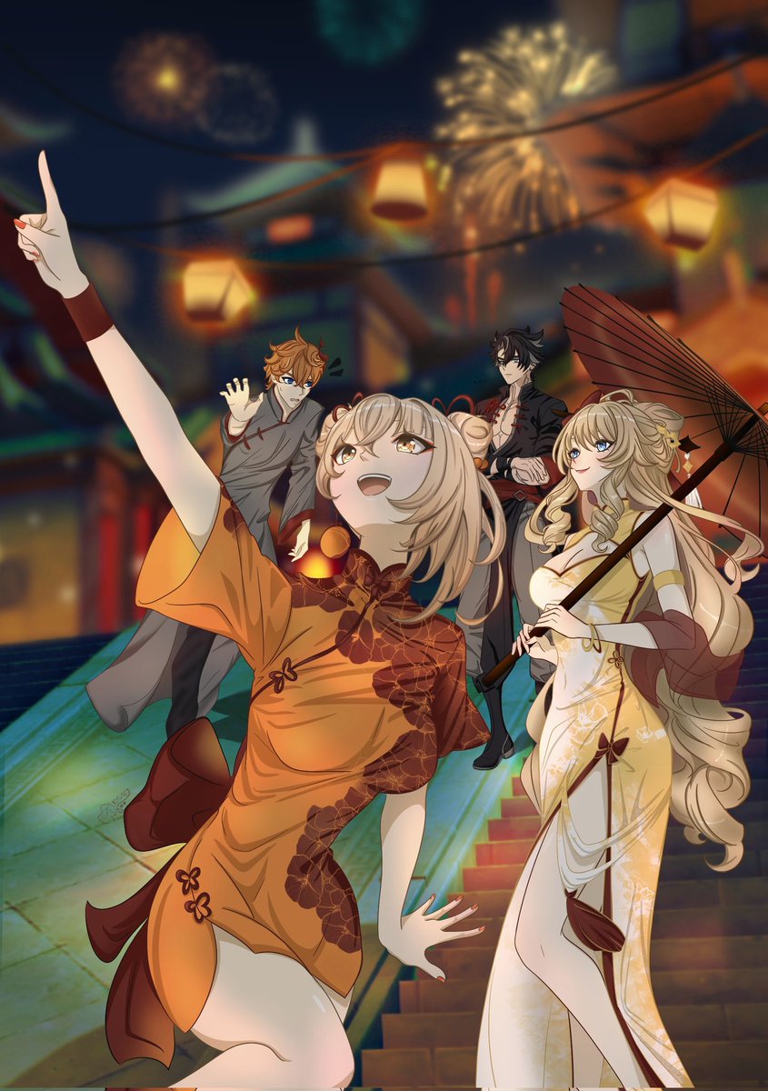 Happy Lantern Rite! 🎇

#GenshinImpact #胡桃  #GenshinLanternRite #fanart