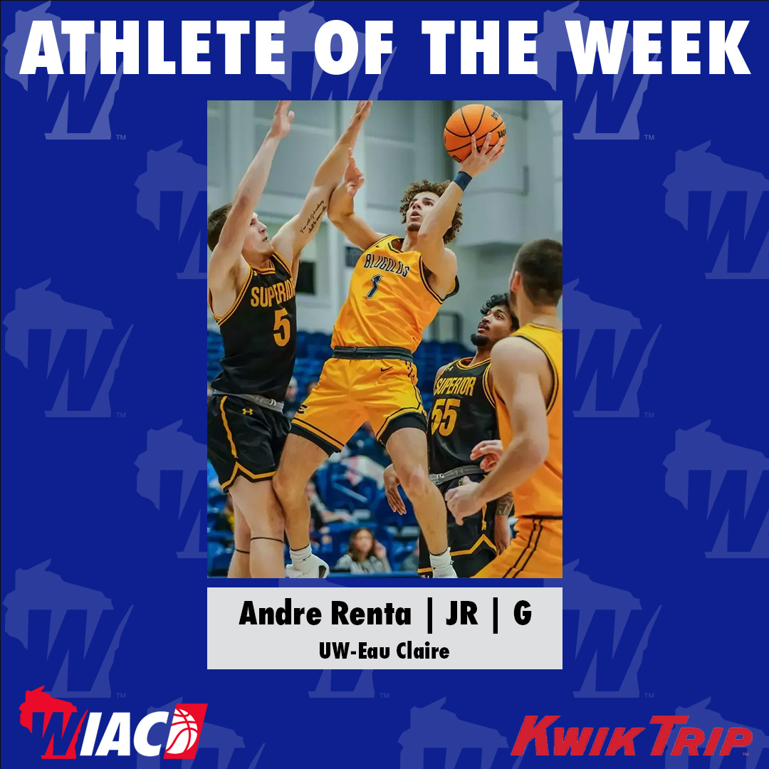 #WIACBBALL | <a href="/UWECblugolds/">UWEC Athletics</a> Renta Chosen Kwik Trip Athlete of the Week: bit.ly/3WEoXEt

#ExcellenceInAction
#d3hoops