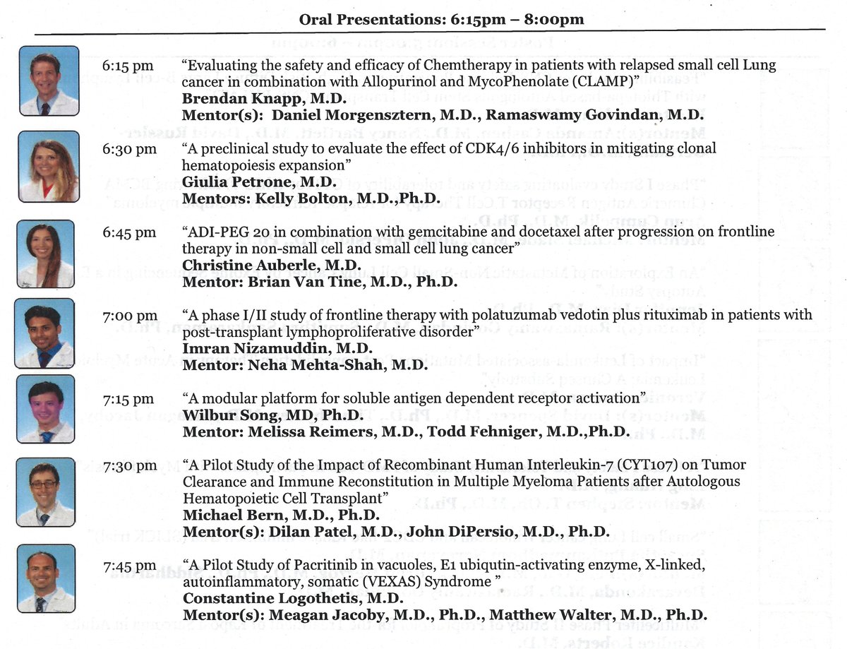 WashU Medicine Division of Oncology (@washuoncology) on Twitter photo All of our <a href="/WashUHemOncFell/">WashU Medicine Hematology-Oncology Fellowship</a> write and run a prospective trial during their fellowship. Last night our 2nd & 3rd year fellows presented their outstanding and innovative trials.
<a href="/WashUHematology/">WashU Medicine Division of Hematology</a> <a href="/SitemanCenter/">Siteman Cancer Center</a> <a href="/WashUDeptMed/">WashU Medicine Department of Medicine</a> <a href="/washumedicine/">WashU Medicine</a> <a href="/BarnesJewish/">Barnes-Jewish</a> <a href="/SanaSaifUrRehm/">Sana Saif Ur Rehman</a> All of our <a href="/WashUHemOncFell/">WashU Medicine Hematology-Oncology Fellowship</a> write and run a prospective trial during their fellowship. Last night our 2nd & 3rd year fellows presented their outstanding and innovative trials.
<a href="/WashUHematology/">WashU Medicine Division of Hematology</a> <a href="/SitemanCenter/">Siteman Cancer Center</a> <a href="/WashUDeptMed/">WashU Medicine Department of Medicine</a> <a href="/washumedicine/">WashU Medicine</a> <a href="/BarnesJewish/">Barnes-Jewish</a> <a href="/SanaSaifUrRehm/">Sana Saif Ur Rehman</a>