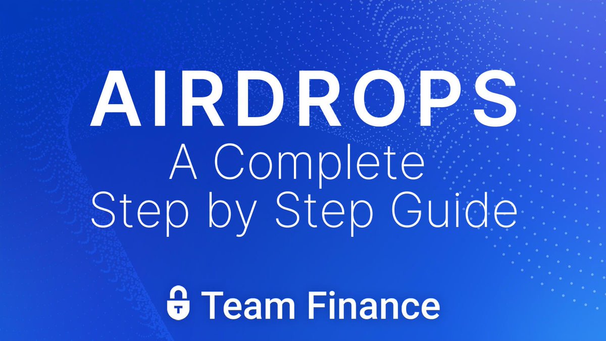 🪙 So you minted your fresh new tokens on Team Finance? Sweet! 🔁 Now you  need a plan to distribute them and grow your community. 🪂 Everyone loves  an airdrop! But careful