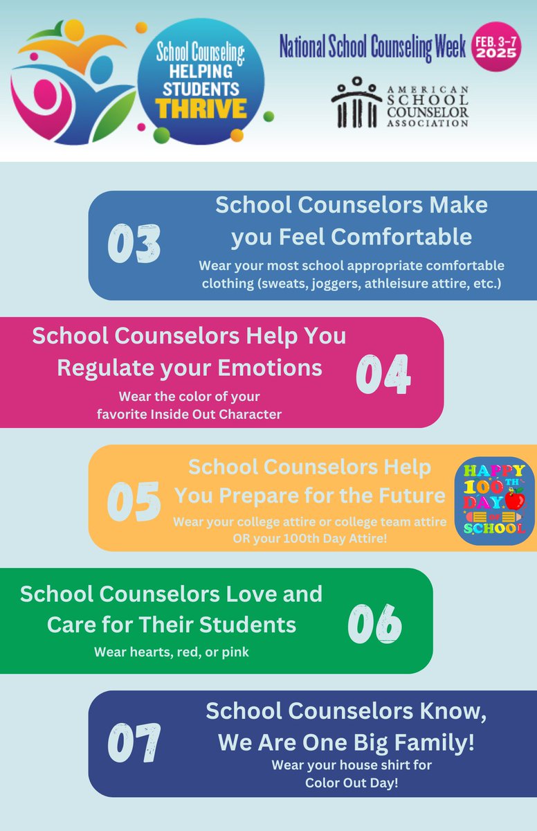 SWE_Explorers's tweet photo. SWE is ready to celebrate National School Counseling Week! https://t.co/ybiscjh2gM