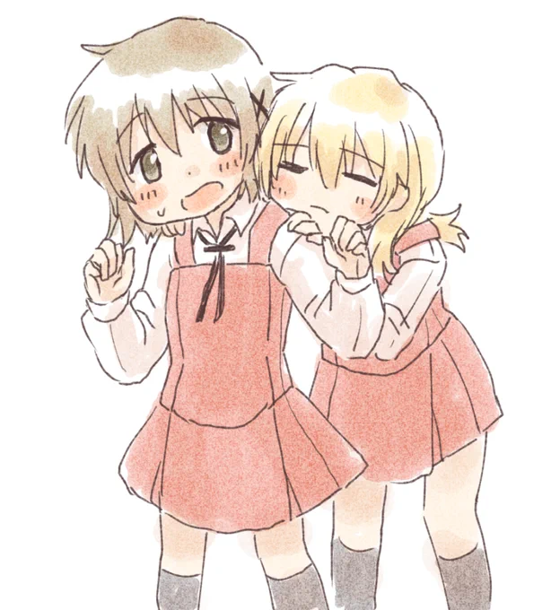 ひだまりスケッチ一期みました～。宮子ちゃんとゆのっち、良いね… 
