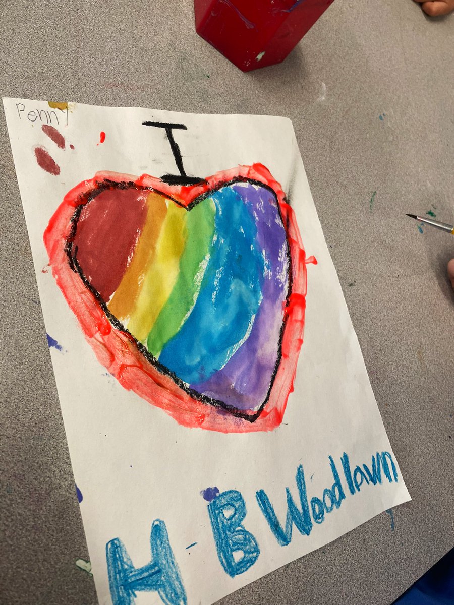 find your joy, what do you 💜? 
2nd graders said…family, art, school, pets, unicorns, and teachers! In Art we express ourselves with writing, drawing and paint. <a href="/RandolphStars/">Randolph ES</a>