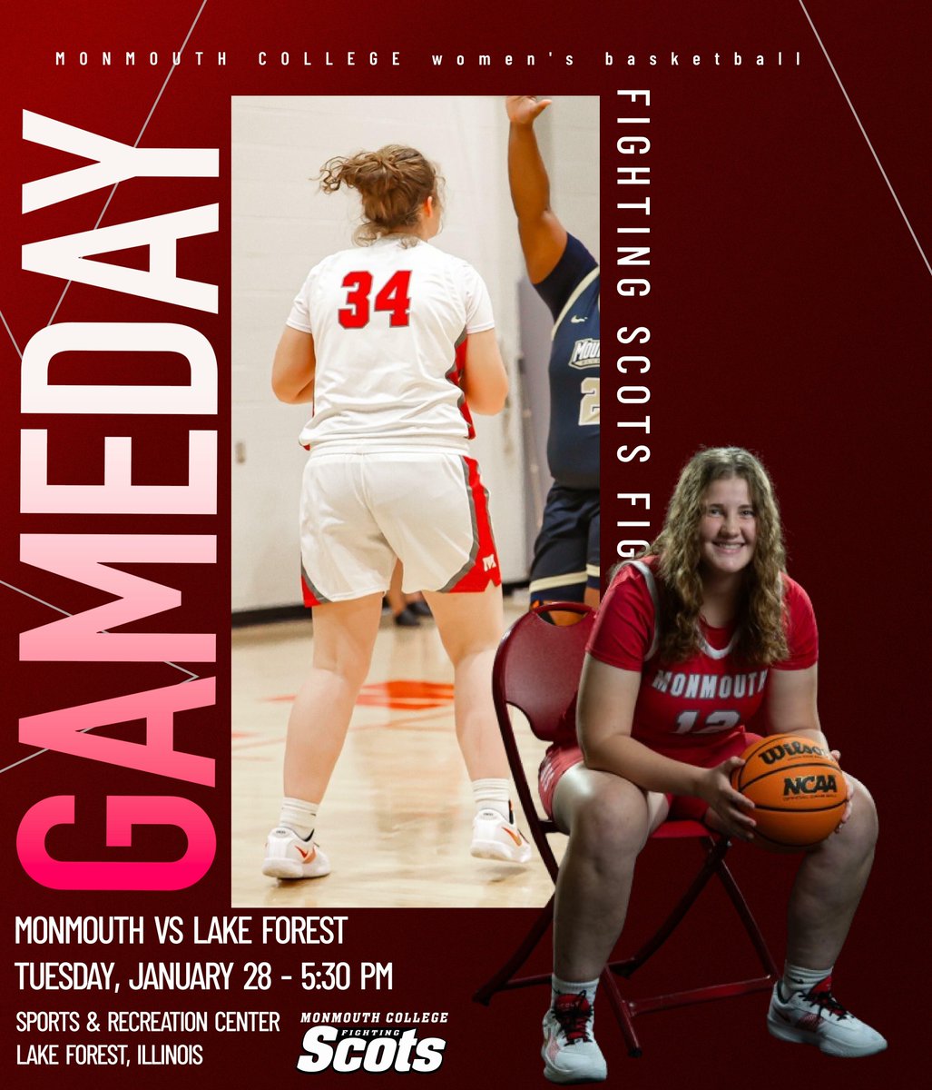 The 1st of 2 road DH's this week for <a href="/ScotsWHoops/">Monmouth College Women’s Basketball</a> &amp; <a href="/ScotsMHoops/">Monmouth Men's Hoops</a> as they head to Lake Forest tonight. Women first at 5:30pm #RollScots

Watch Live: goforesters.com/watch

Women's Stats: goforesters.com/sidearmstats/w…

Men's Stats:goforesters.com/sidearmstats/m…

Updates - <a href="/MonmouthGameday/">Monmouth College Game Day</a>