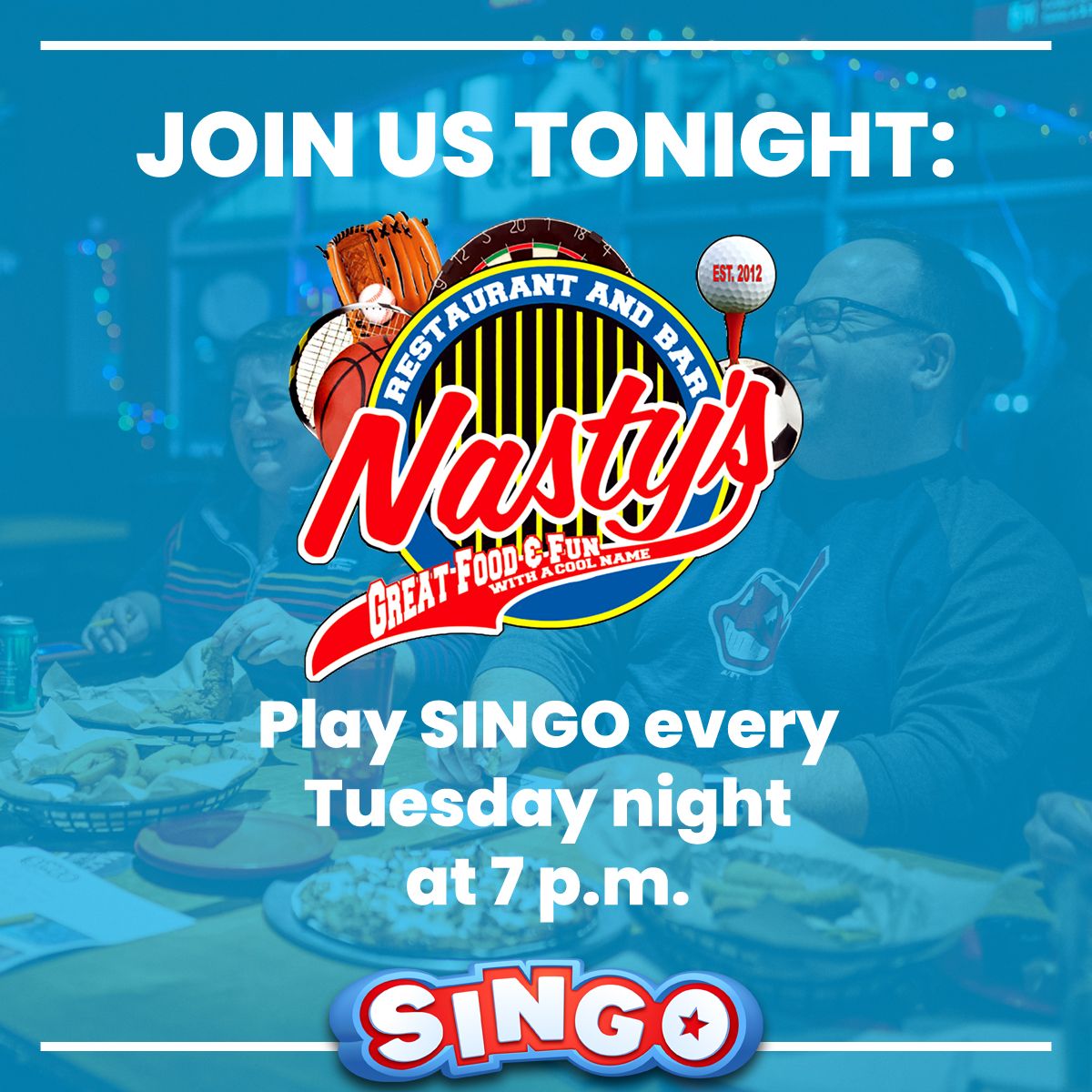 Play #Singo every Tuesday at <a href="/nastyshilliard/">Nasty's Sports Bar</a> starting at 7:00. Grab a card, grab a drink, and mark the songs as they play for a chance at that golden SINGOOOOOOOO!
