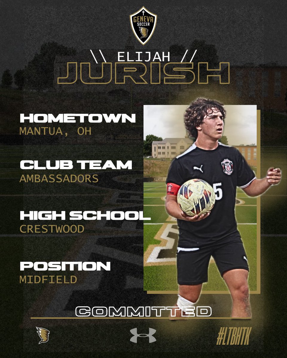 Geneva College Men's Soccer (@genevasoccermen) on Twitter photo π¨ Introducing our 2025 recruiting classπ¨
Please welcome Elijah Yurish to our program!
π Mantua,OH
β½οΈ <a href="/Ambassadors_FC/">Ambassadors FC - CLE</a>
π Cresswood High School
π Midfield
We are looking forward to begin working with you in the fall!
#genevamenssoccer #ltbhtk π¨ Introducing our 2025 recruiting classπ¨
Please welcome Elijah Yurish to our program!
π Mantua,OH
β½οΈ <a href="/Ambassadors_FC/">Ambassadors FC - CLE</a>
π Cresswood High School
π Midfield
We are looking forward to begin working with you in the fall!
#genevamenssoccer #ltbhtk