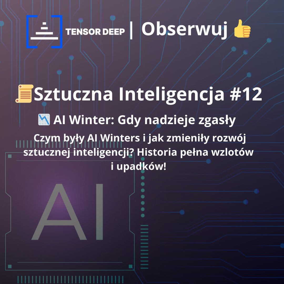 Tensor_Deep's tweet photo. ❄️ AI Winter
W latach 70. i 80. entuzjazm wokół AI gwałtownie zgasł. Zbyt wygórowane oczekiwania zderzyły się z ograniczeniami technologicznymi tamtych czasów. Ale właśnie te "zimy AI" nauczyły nas ważnej lekcji: postęp wymaga czasu, cierpliwości i realistycznego podejścia. https://t.co/W71HdVrsaj