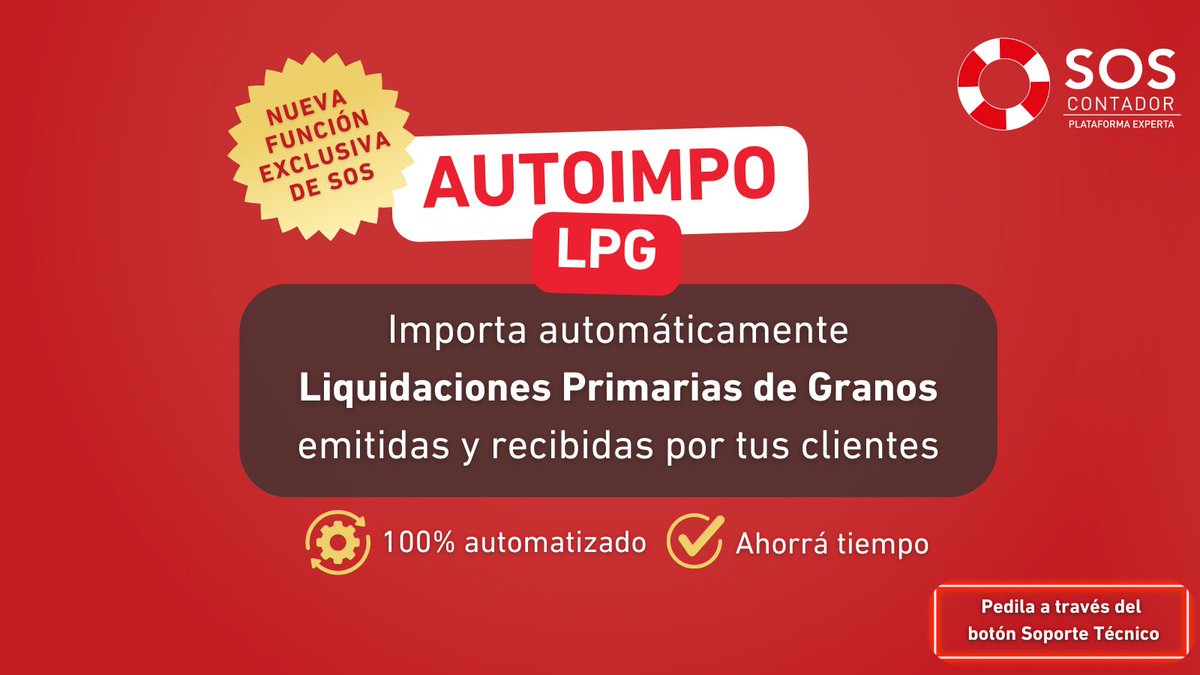 soscontador's tweet photo. 🚜 ¡Revolución en la contabilidad agro! 🌾
🚀 Con #SOSContador, automatizá las operaciones LPG:
✅ Carga automa
tizada de Ventas y Compras.
✅ PDF respaldatorio instantáneo.
💡 Ideal para comprobantes tipo 33.
Activálo aquí: https://t.co/UFER54vmkK…
Ponéte en #ModoSOS https://t.co/suktiuiL3A