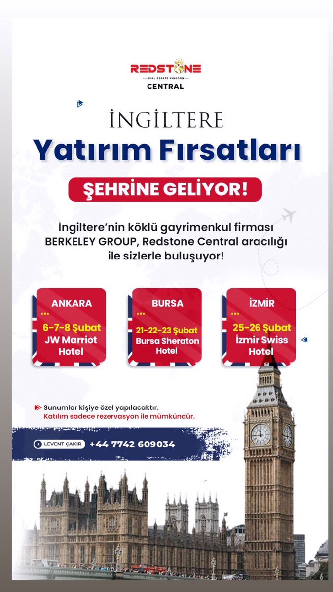 yseminaksoy's tweet photo. Sevgili arkadaşım @LeventCakir_ İngiltere gayrimenkulle ilgilenler için Ankara / Bursa / İzmir de olacak.

Katılıp bilgi almak isteyenler benim selamımı iletsin.🌸❤️🙋🏻

#berkeleygroup #RedStone https://t.co/QqfxltPu3H