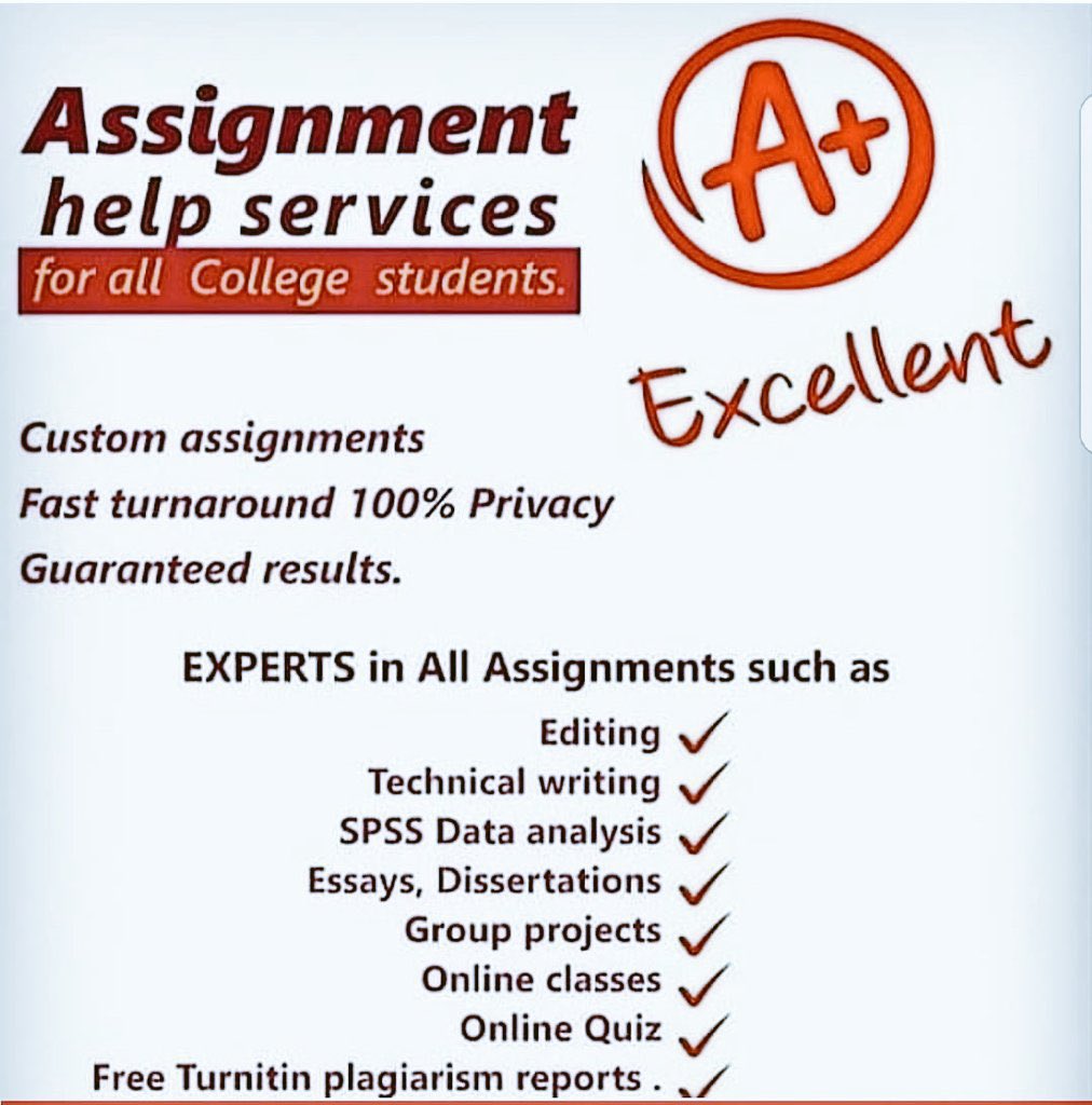 Diligent Expert Writers (@thediligent01) on Twitter photo Ace your studies with expert tutoring in
Math,
Science,
Engineering,
Python,
MATLAB,
Finance & more—at discounted rates!
📧 Diligent1writer@gmail.com |
📞 +1 (443) 515-4387
#tutoring #STEM #DataScience #Finance #stats # Homework #pay
😊😊😊 Ace your studies with expert tutoring in
Math,
Science,
Engineering,
Python,
MATLAB,
Finance & more—at discounted rates!
📧 Diligent1writer@gmail.com |
📞 +1 (443) 515-4387
#tutoring #STEM #DataScience #Finance #stats # Homework #pay
😊😊😊