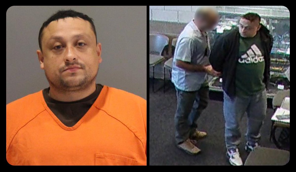 Beardvet's tweet photo. Natanael TOPETE-PEREZ was found guilty of FELONY Theft, stealing from Construction sites but ICE was prevented from detaining him by the Biden Regime in July, 2024.
Yesterday, he contacted the Nebraska Douglas Co. Sheriff’s office to request the stolen tools back😆. He was greeted by ICE agents who took him into custody for deportation processing 👊🏽🇺🇸 

Not The Best and Brightest