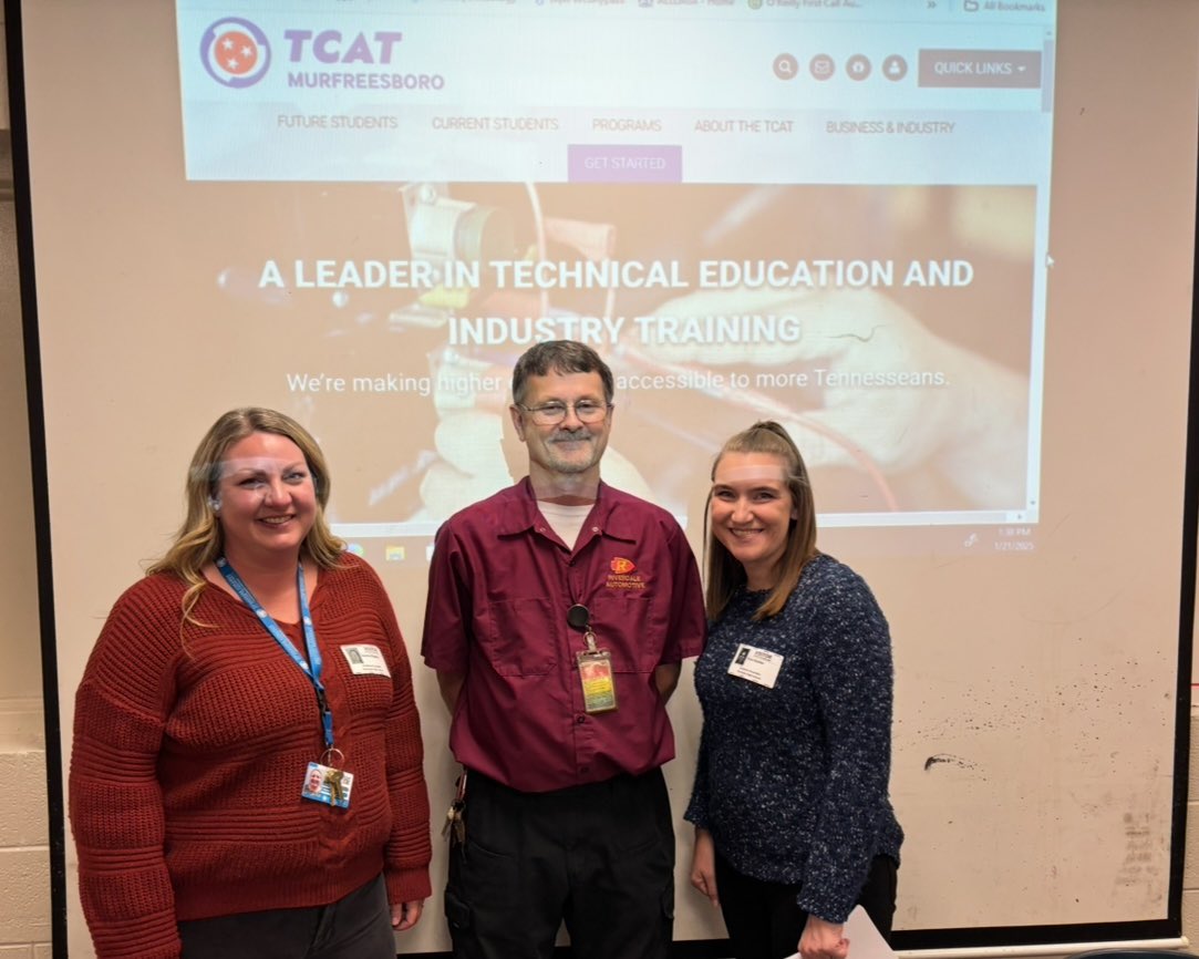 Thank you Ms. Allen and Ms. Geisler from TCAT for coming to RHS to sign our students up for Dual Enrollment in our Automotive and Cosmetology classes. What a great opportunity!