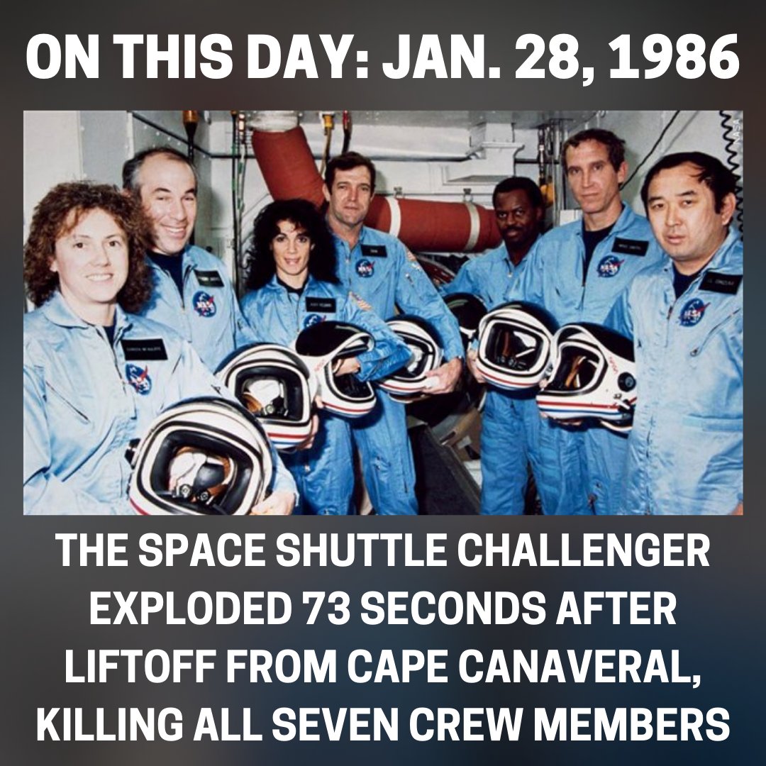 Onthisday In 1986 The Space Shuttle Challenger Exploded Just 73