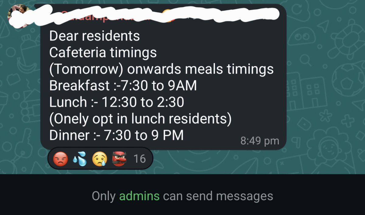 1711_shashank's tweet image. Groundbreaking solution to dinner finishing early: Instead of getting more food, @living_stanza shortened the dinner timing from 7:30 to 9:30 to 7:30 to 9:00. 
Because who needs food when you can survive on their logic?

#stanzliving #logicoverfood #bigbrain